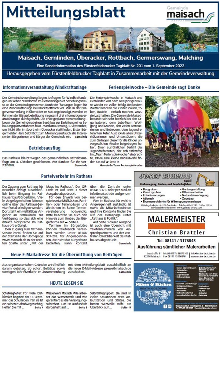 Mitteilungsblatt 09-2022 S. 1