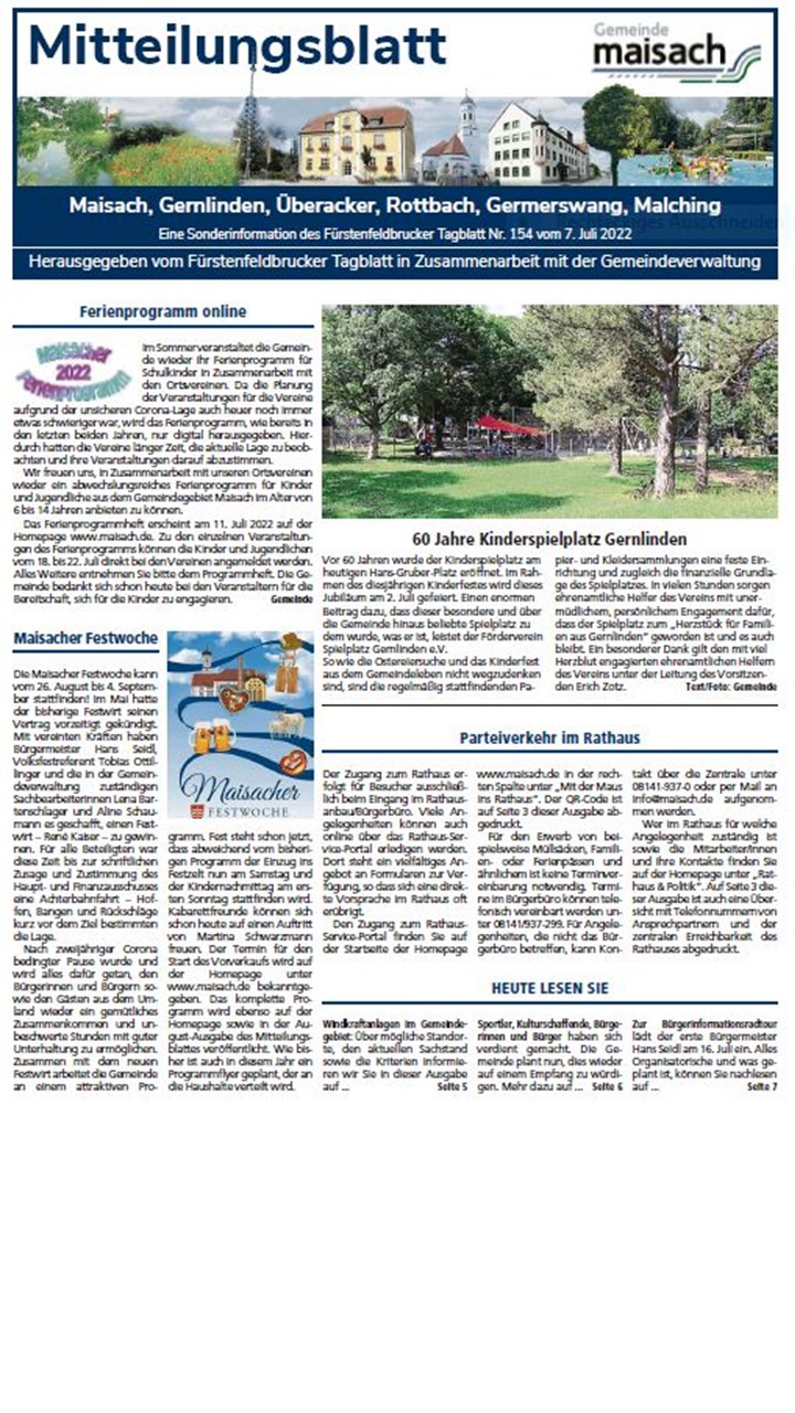 Mitteilungsblatt 07-2022 S. 1