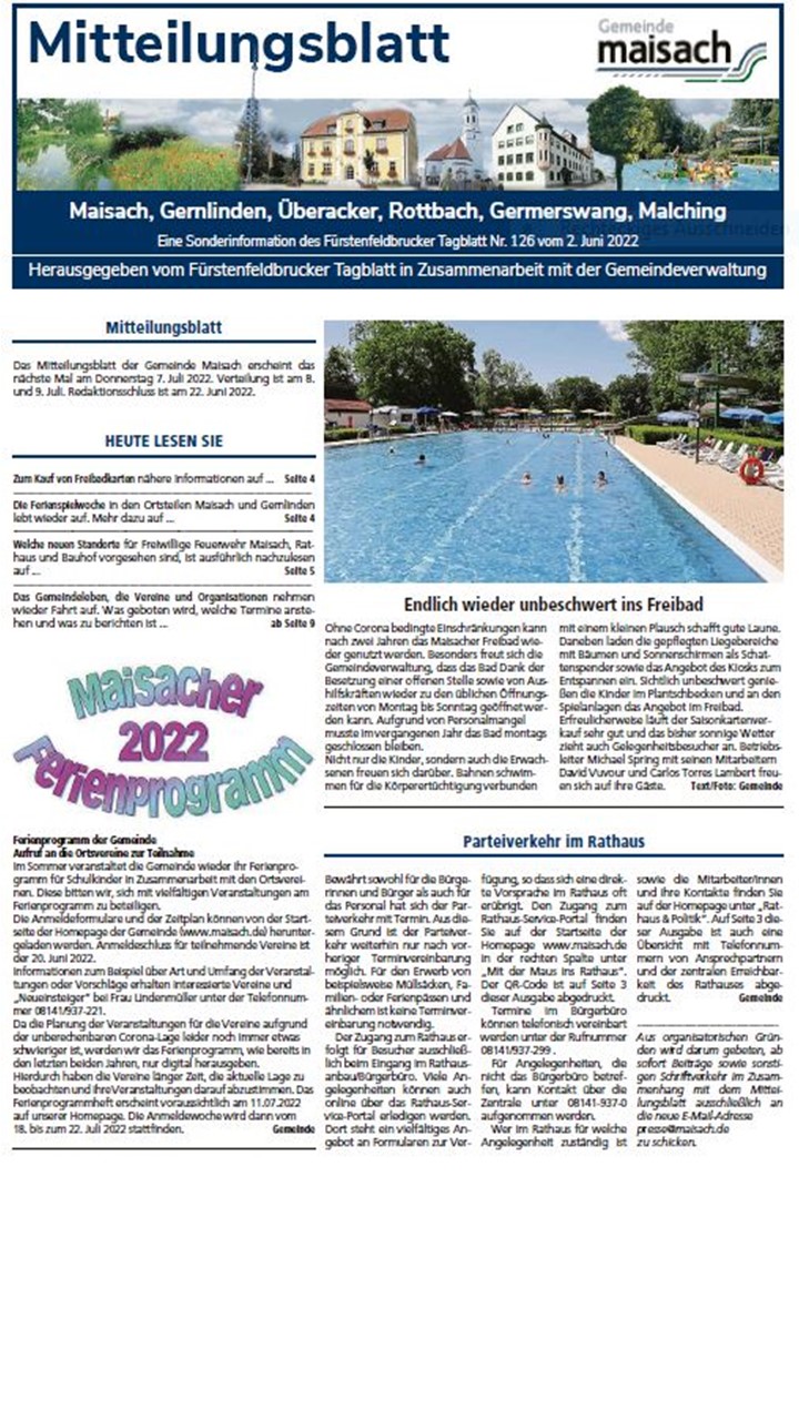 Mitteilungsblatt 06-2022 Seite 1